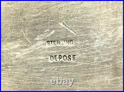 Vintage Enamel Sterling Silver Depose Stuff Box Unusual