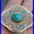 Vintage-Gilded-Sterling-Silver-Turquoise-Stone-Enamel-Lobed-Snuff-Trinket-Box-01-pdtx