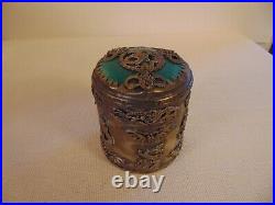 Vintage Jade Chinese Teapots Snuff Box Tibet Silver Dragons Frogs Monkeys Lions