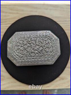 Vintage Peranakan Chinese Repousse Silver Trinket Box