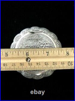 Vintage Sterling Silver Chinese Powder Compact Case