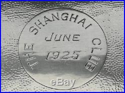 Vtg 1925 Shanghai Club Chinese Export Solid Silver/Gilt Trinket Jewellery Box