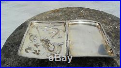 Wang hing chinese fire breathing dragon export silver cigarette case c1890s