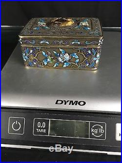 Wonderful Antiques Chinese Export Silver Box Enamel