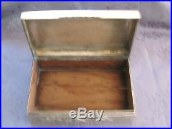 ZEEWO CHINESE EXPORT SILVER BOX ARGENT MASSIF CHINE GRAND COFFRET 1113g
