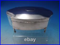 Zee Sung of Shanghai Chinese Export Sterling Silver Jewelry Box Footed (#6504)